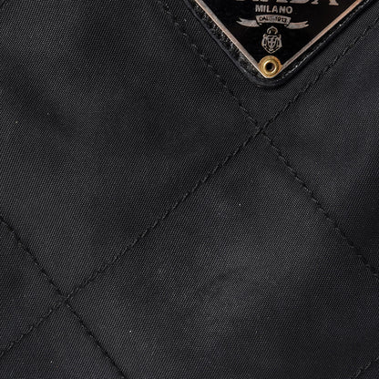 Prada Nylon Tessuto Impuntu Quilted Shoulder Bag Black 14 of 18