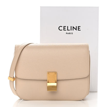 Celine Liege Calfskin Medium Classic Box Flap Bag Powder 13 of 13