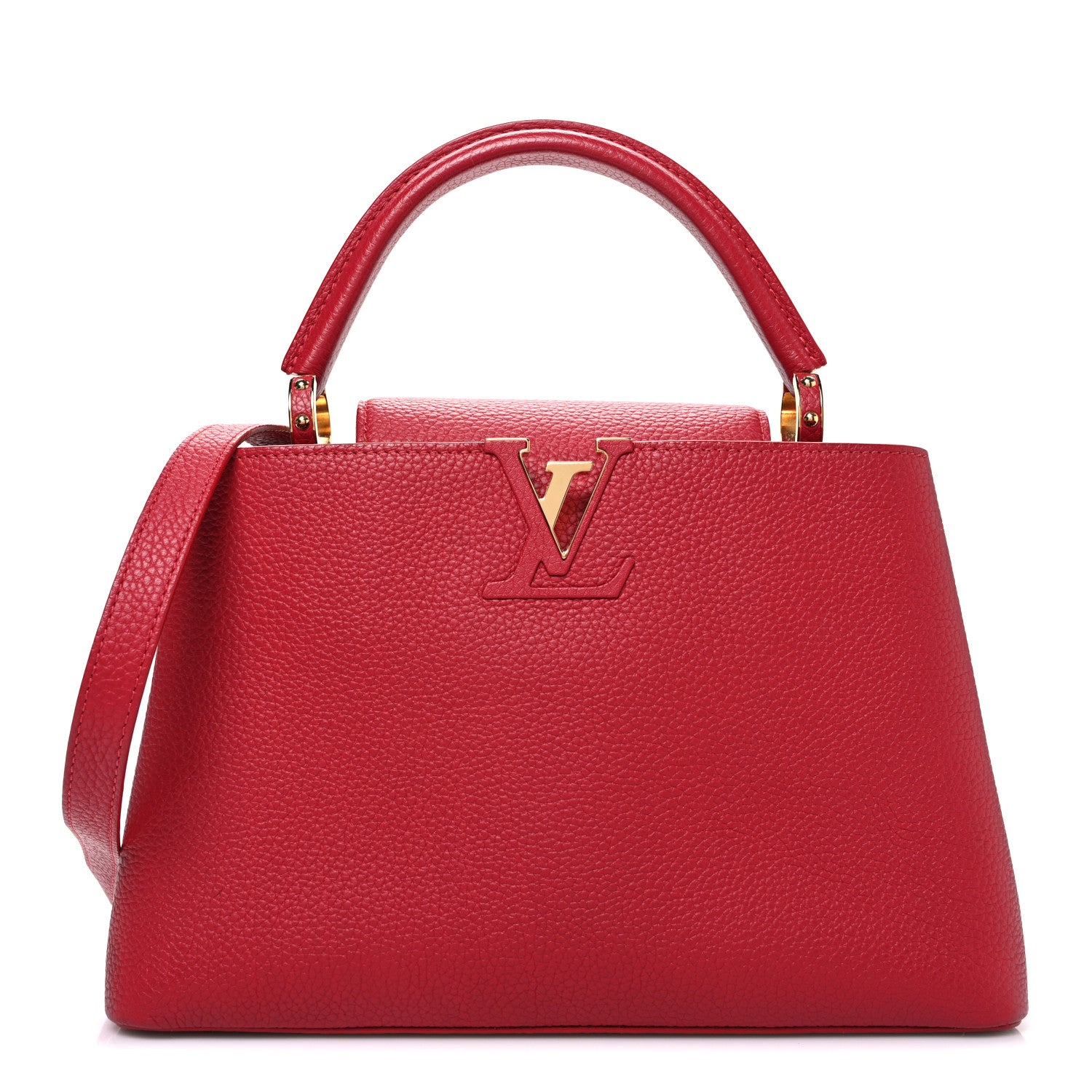 Louis Vuitton Taurillon Capucines PM Rubis 1 of 10