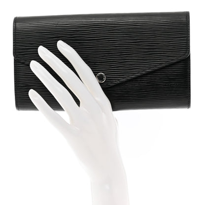 Louis Vuitton Epi Sarah Wallet NM Black 2 of 8
