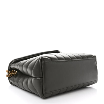 Saint Laurent Calfskin Y Quilted Monogram Small Loulou Chain Satchel Pebble 4 of 9