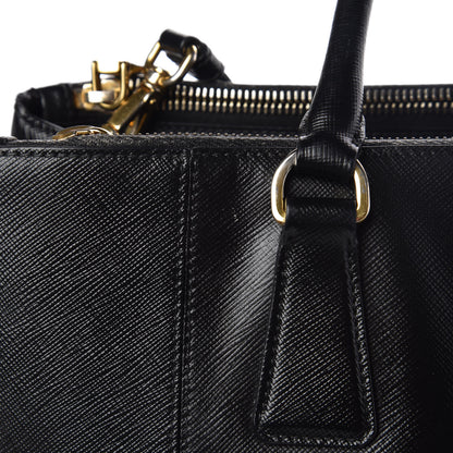 Prada Saffiano Medium Galleria Double Zip Tote Black 19 of 20