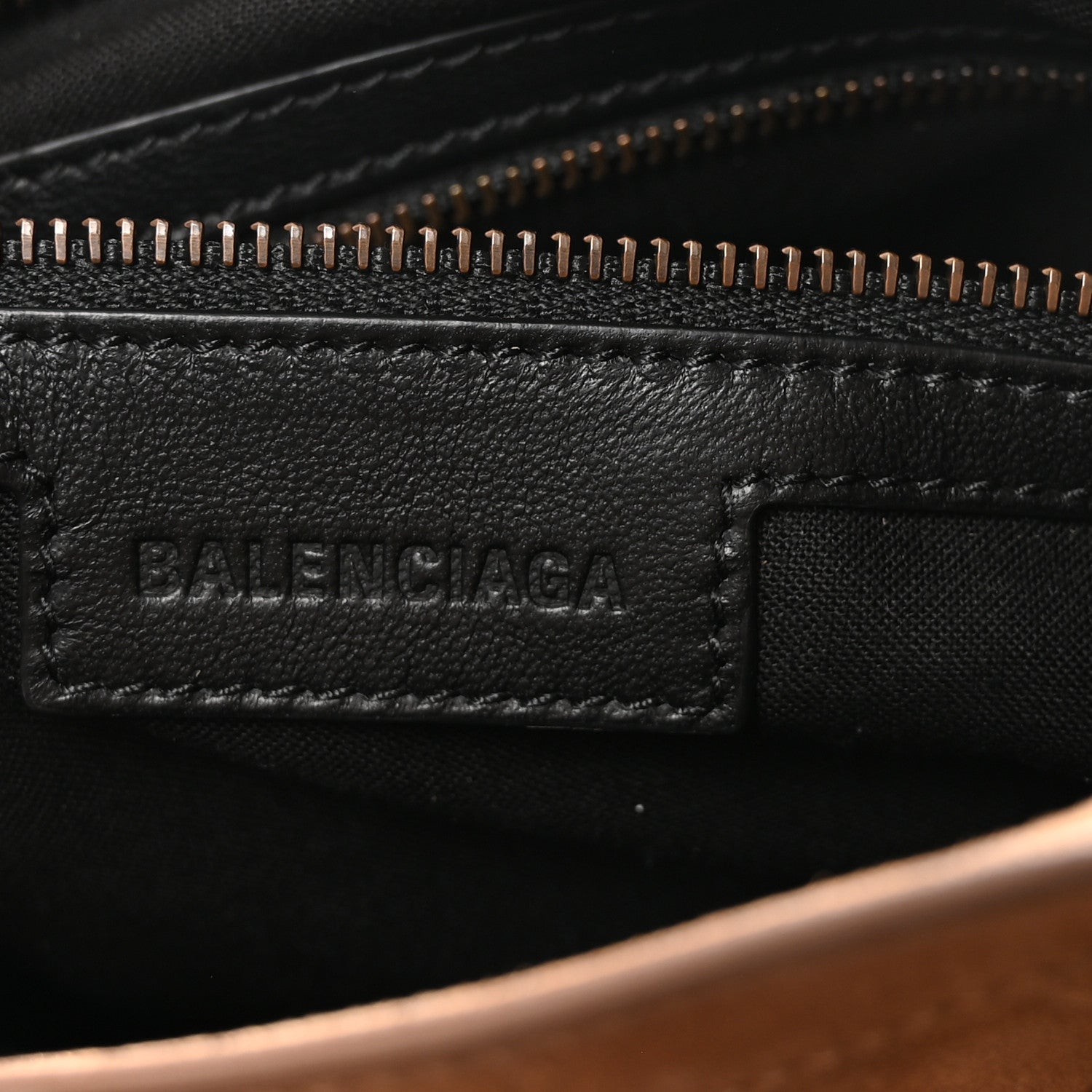 Balenciaga Waxed Suede Calfskin Classic Hardware Small Le City Camel 6 of 9