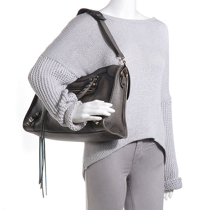 Balenciaga Grained Calfskin Classic Gold Hardware City Ombre Grey Gradient 2 of 12