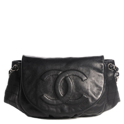 Chanel Caviar Half Moon Large Flap Black 1 of 7