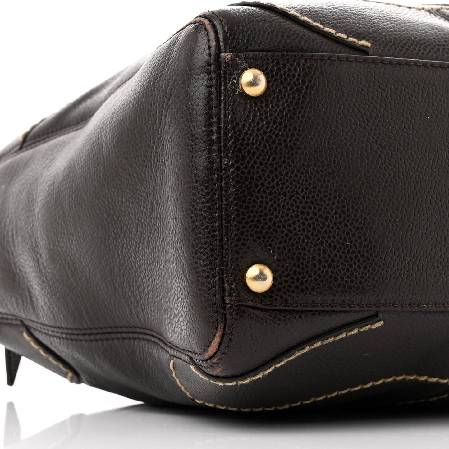 Caviar CC Stitched Medium Hobo Brown