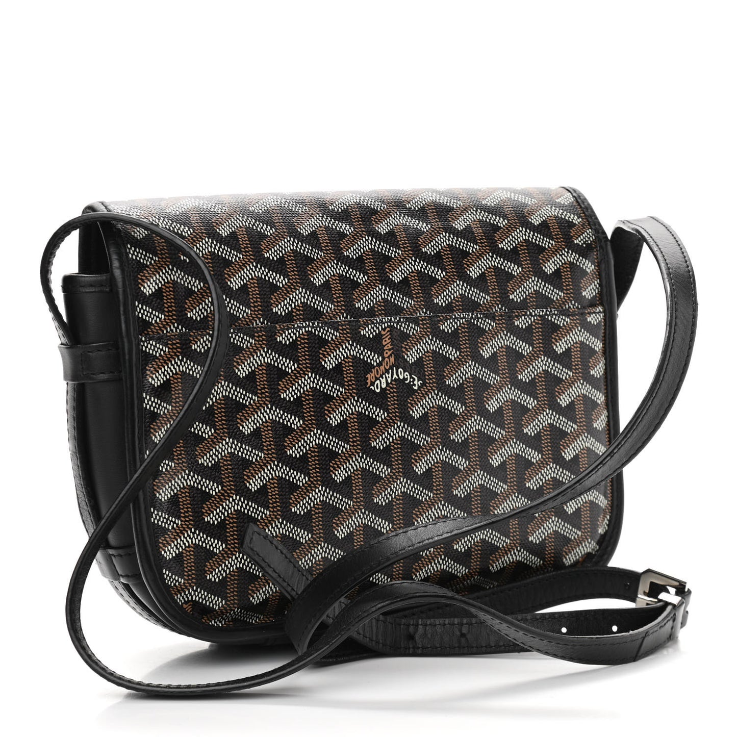 Goyardine Belvedere PM Messenger Bag Black
