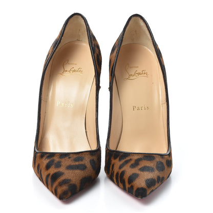 Christian Louboutin Jaguar Pony Hair So Kate 120 Pumps 38.5 Brown 2 of 11
