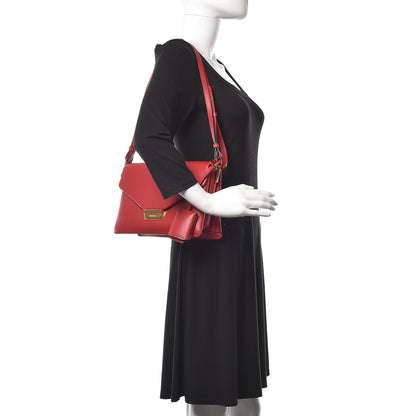 Prada New Calfskin Ingrid Shoulder Bag Rosso 2 of 12