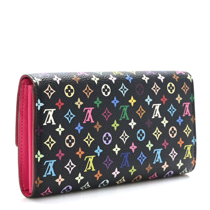 Louis Vuitton Monogram Multicolor Sarah Wallet Black Grenade 3 of 8