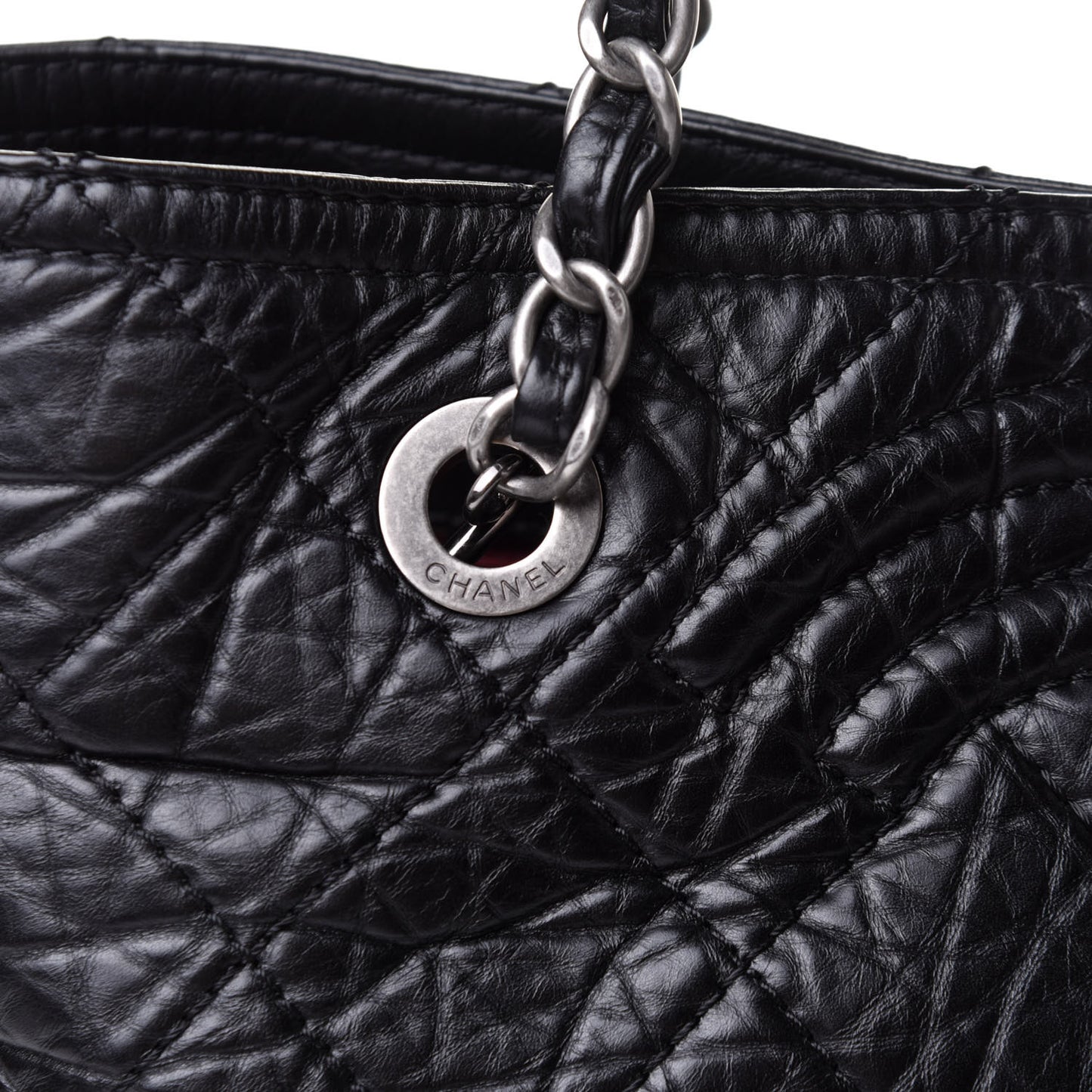 Calfskin Small Shopping In Moscow Tote Black