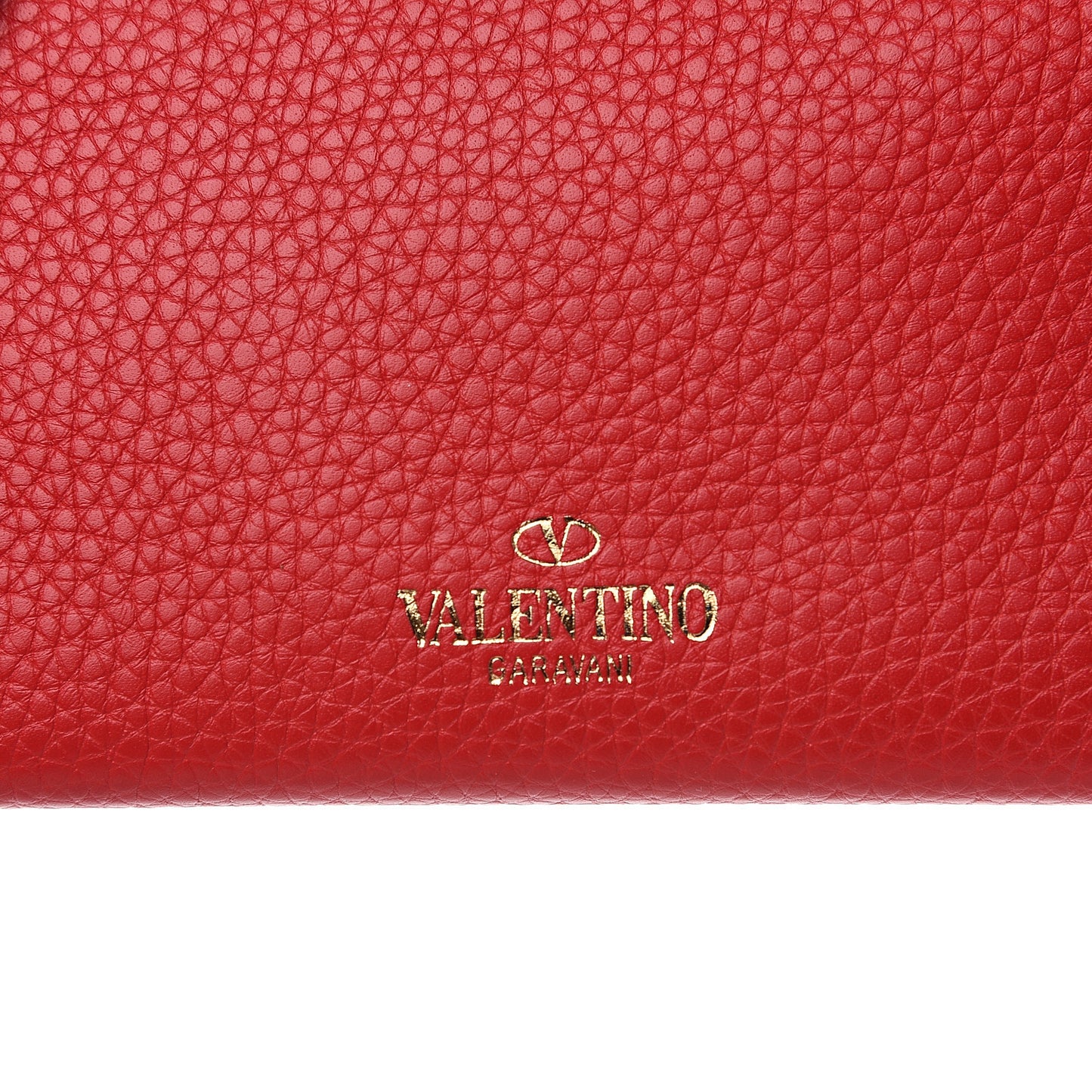 Pebbled Calfskin Mini Rockstud Crossbody Bag Rouge Pur
