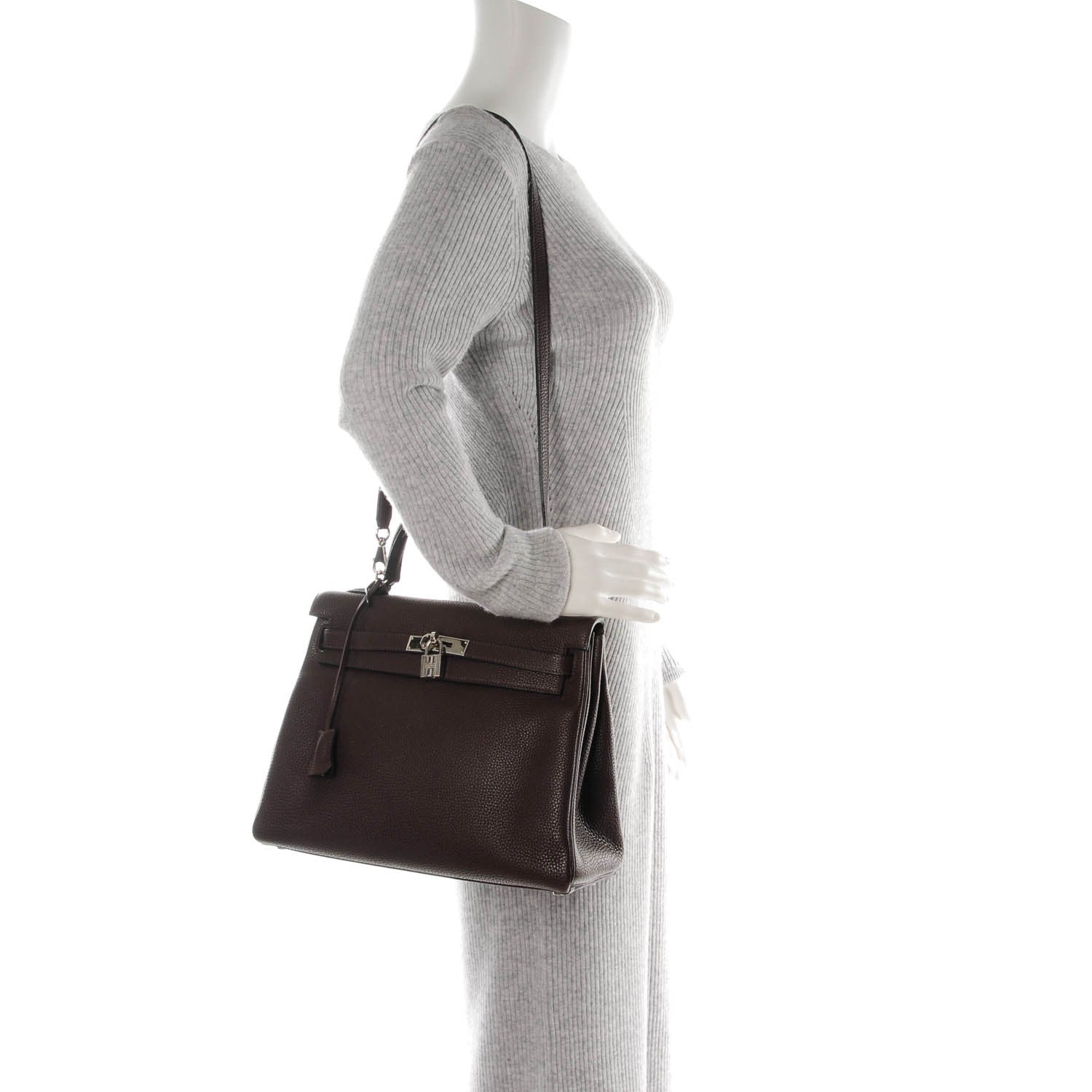 Hermes Togo Kelly Retourne 32 Chocolate 2 of 24