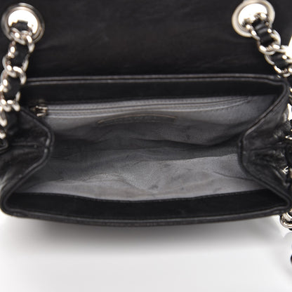 Chanel Washed Lambskin Mini Chain Around Messenger Black 7 of 8