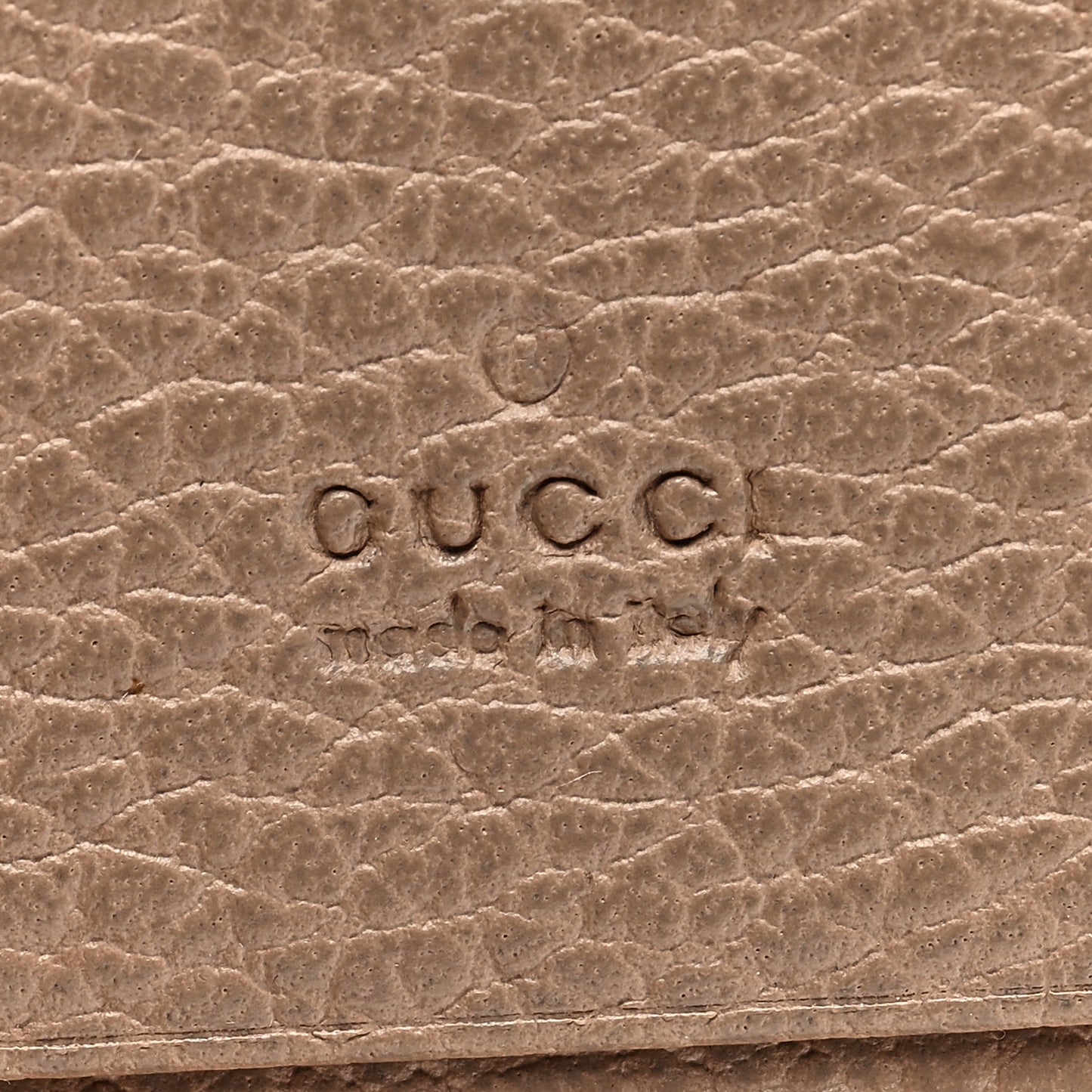 Pebbled Calfskin GG Marmont Card Case Porcelain Rose