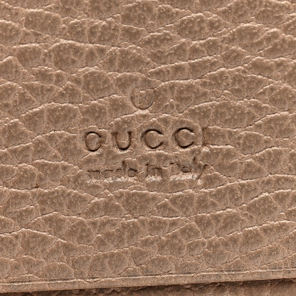 Gucci Pebbled Calfskin GG Marmont Card Case Porcelain Rose 6 of 7