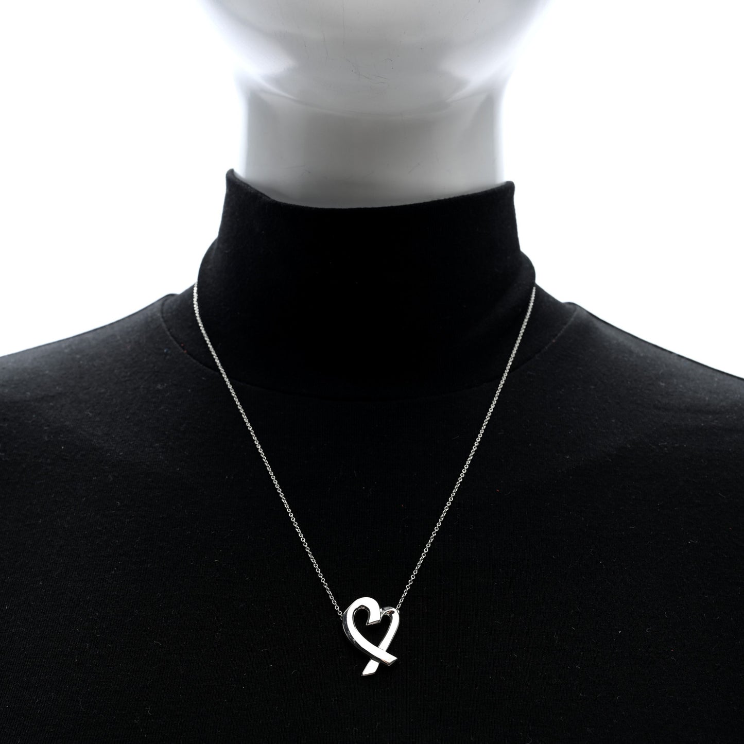 Sterling Silver Paloma Picasso Loving Heart Pendant Necklace