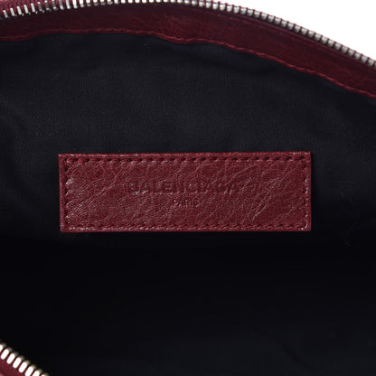 Balenciaga Agneau Arena Classic Hardware Medium Clip Rouge Grenat 6 of 7