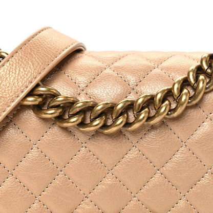 Chanel Pearl Calfskin Quilted Small Boy Flap Gold 8 of 10