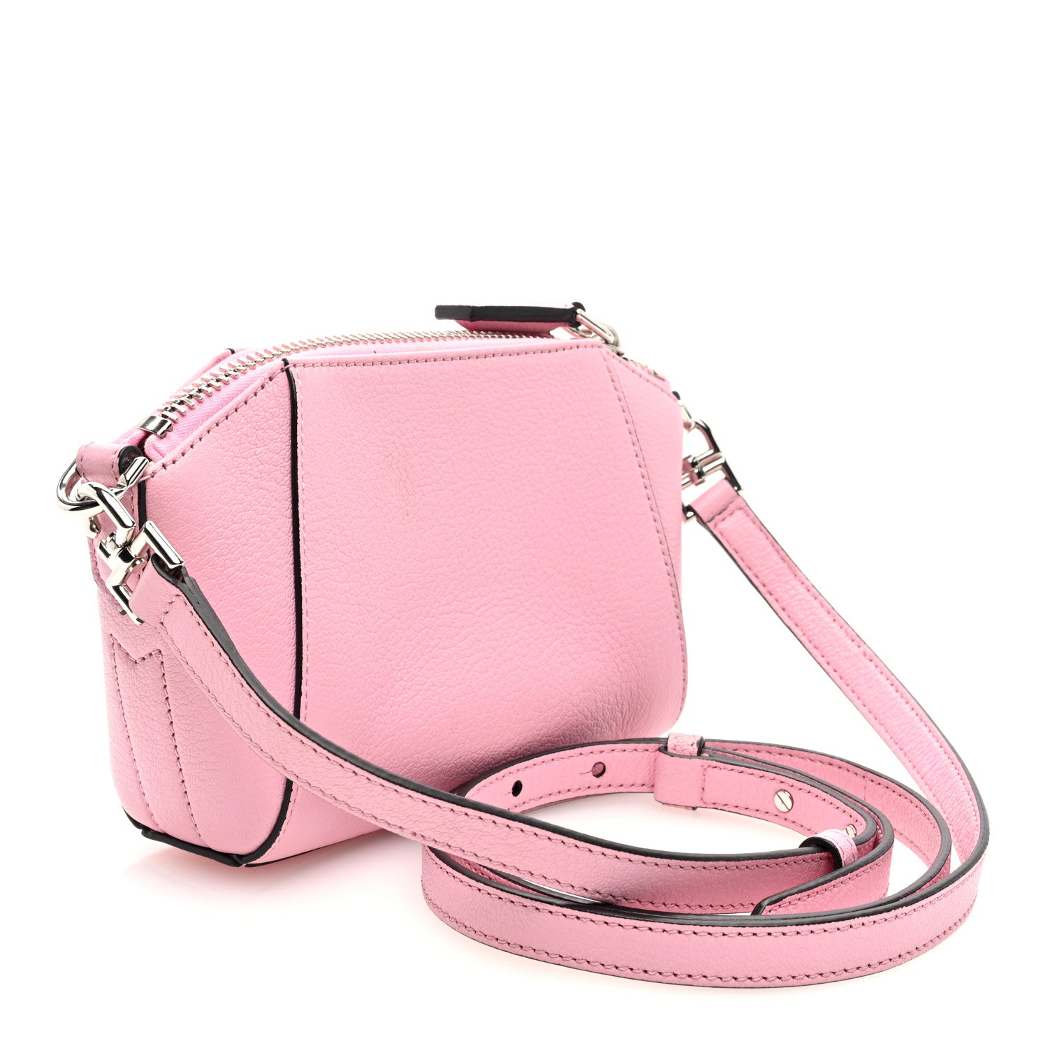 Givenchy Sugar Goatskin Nano Antigona Bright Pink 3 of 9