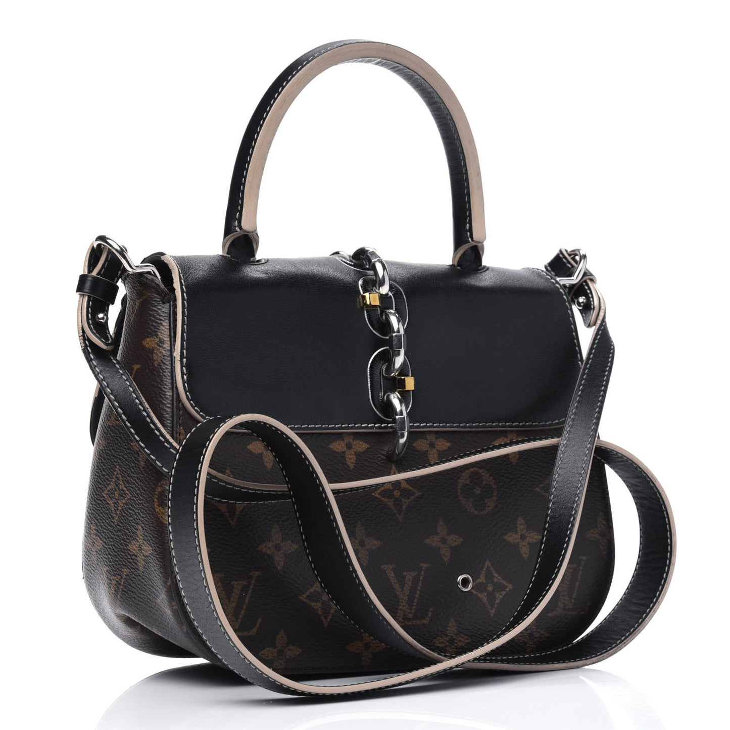 Calfskin Monogram Chain It Bag PM Black