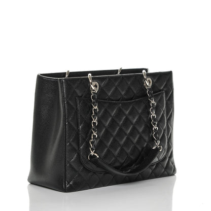 Chanel Caviar Quilted Grand Shopping Tote GST Black 3 of 7