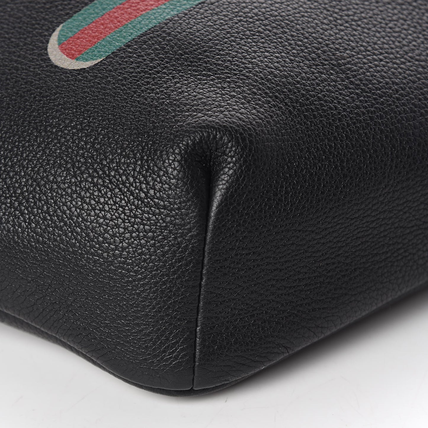 Grained Calfskin Logo Belt Bag Black