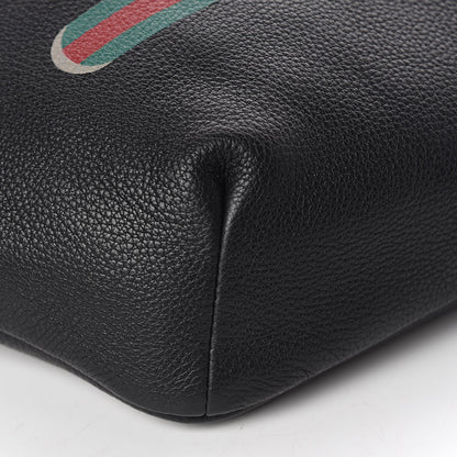 Gucci Grained Calfskin Logo Belt Bag Black 8 of 10