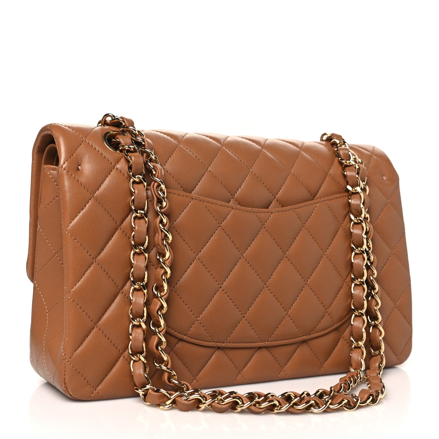 Chanel Lambskin Quilted Medium Double Flap Brown 3 of 11