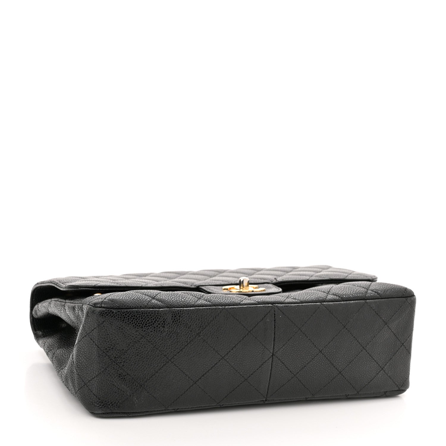 Chanel Caviar Quilted Jumbo Single Flap Black 4 of 11