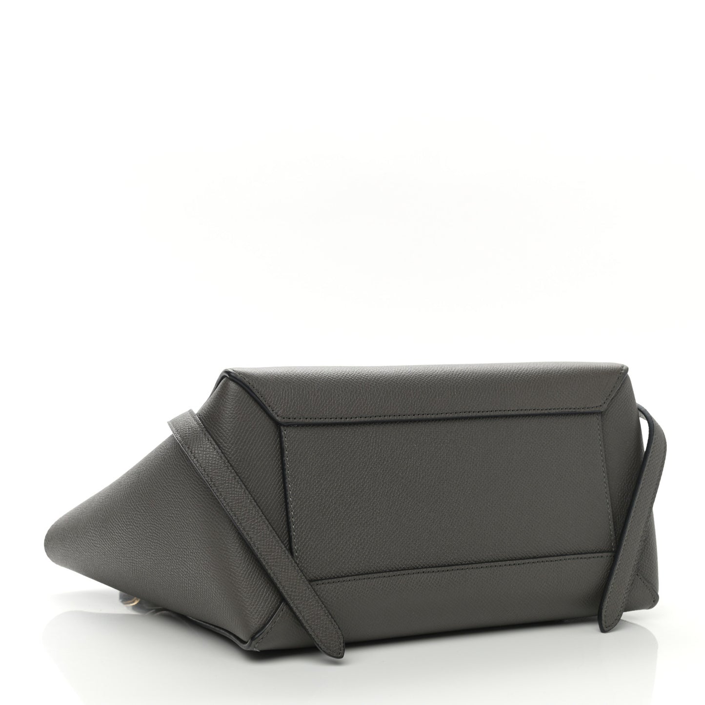 Grained Calfskin Micro Belt Bag Grey