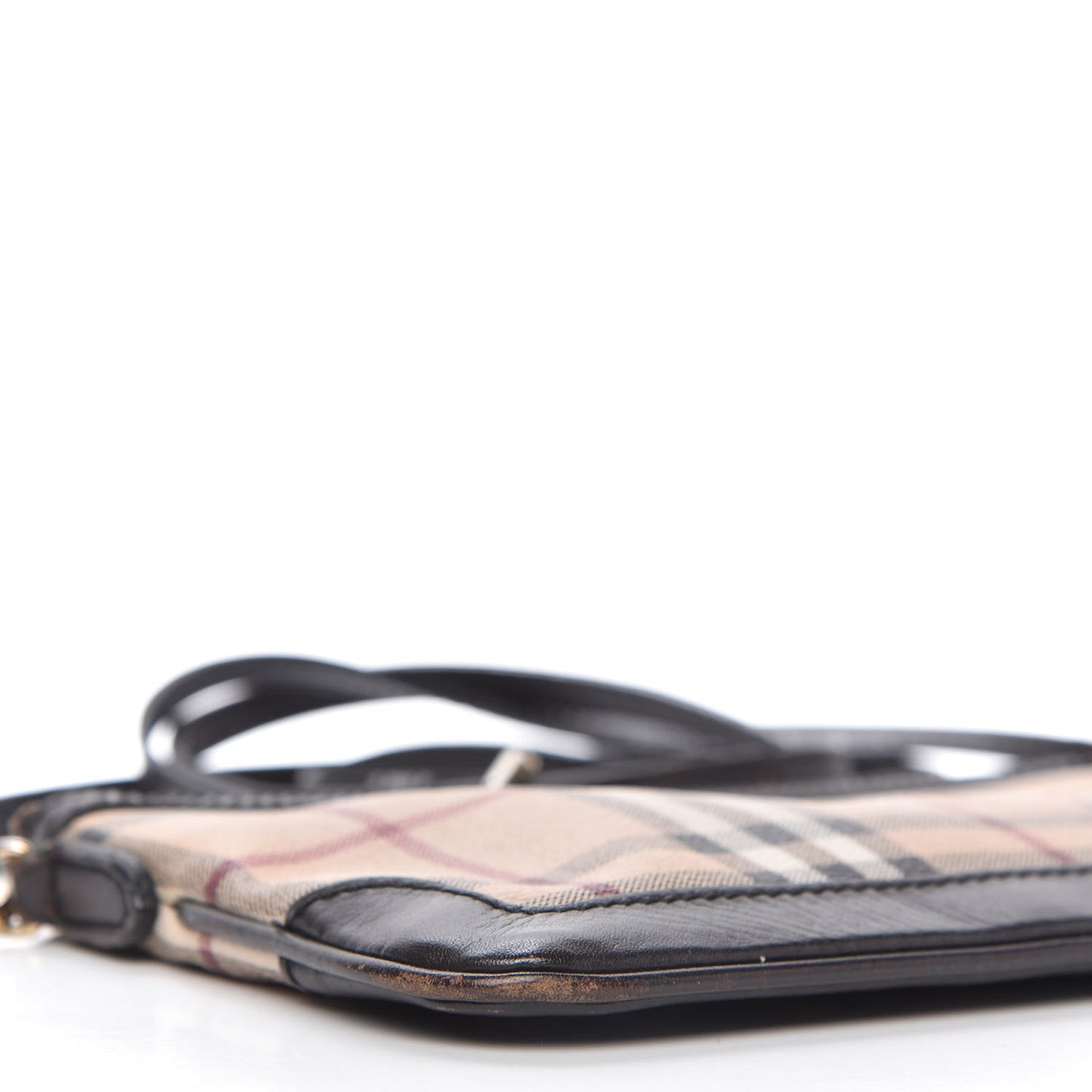 Haymarket Check Small Peyton Crossbody Clutch Bag Black