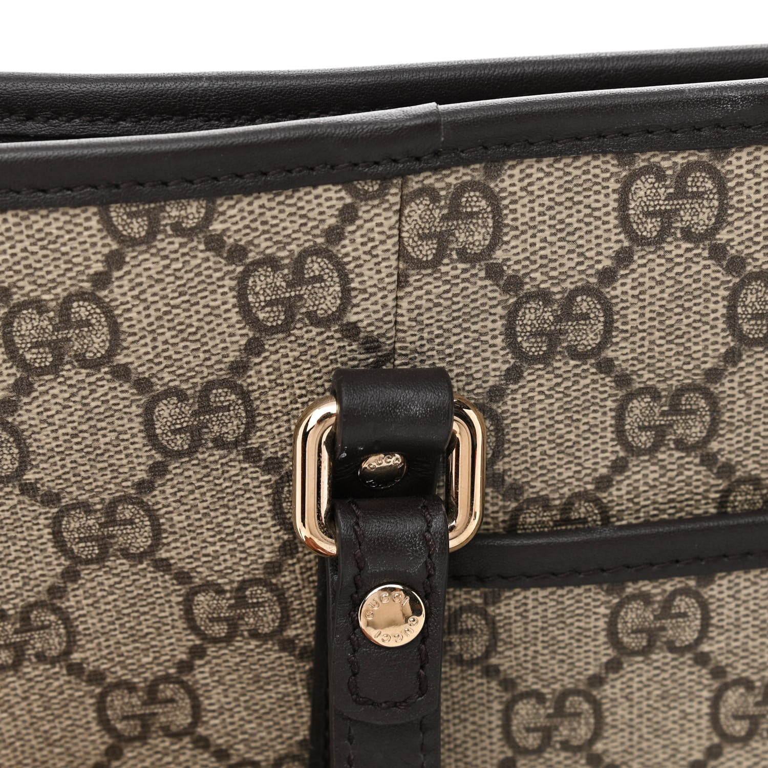 Gucci GG Supreme Monogram Medium Joy Tote Dark Brown 11 of 12