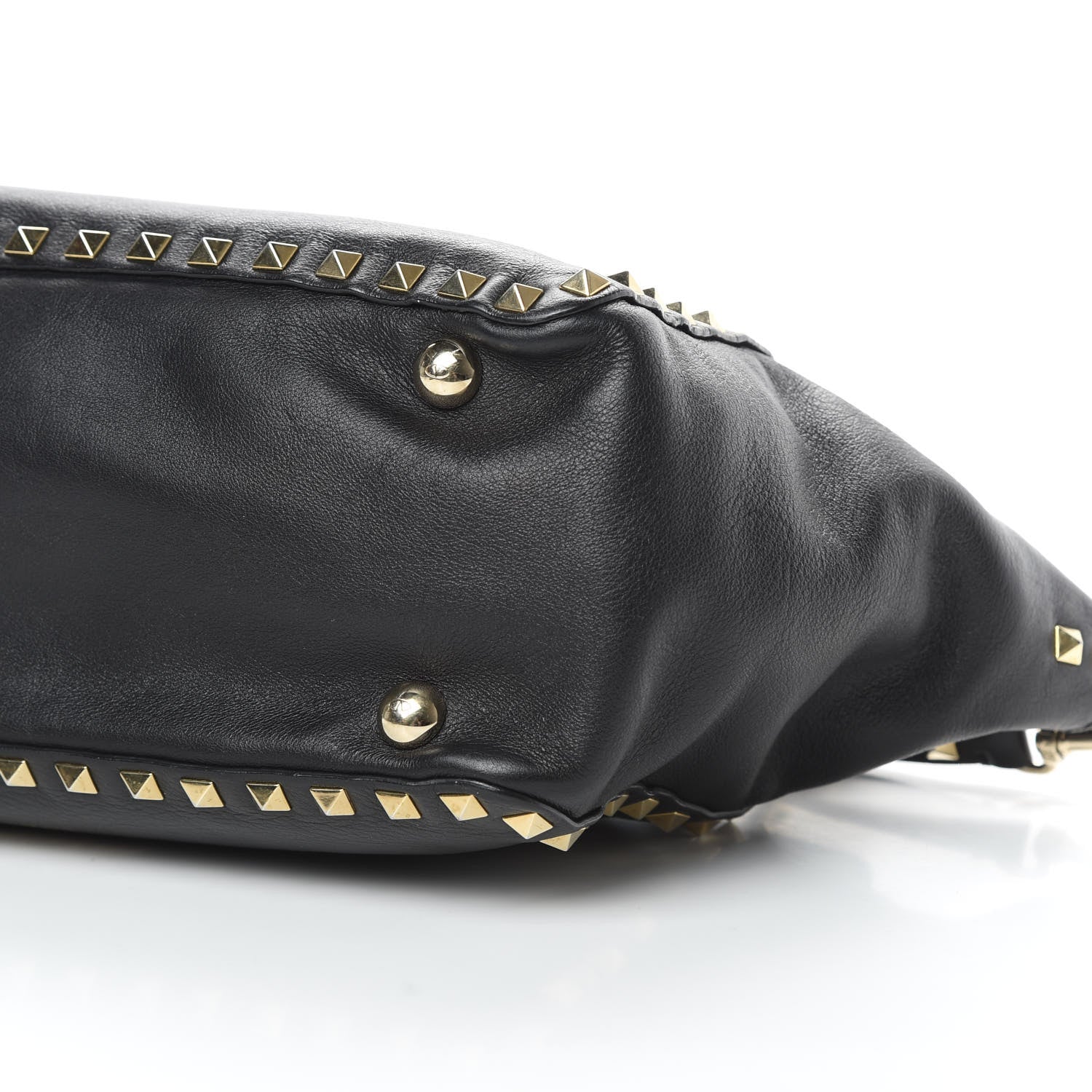Valentino Garavani Vitello Small Rockstud Tote Black 9 of 16