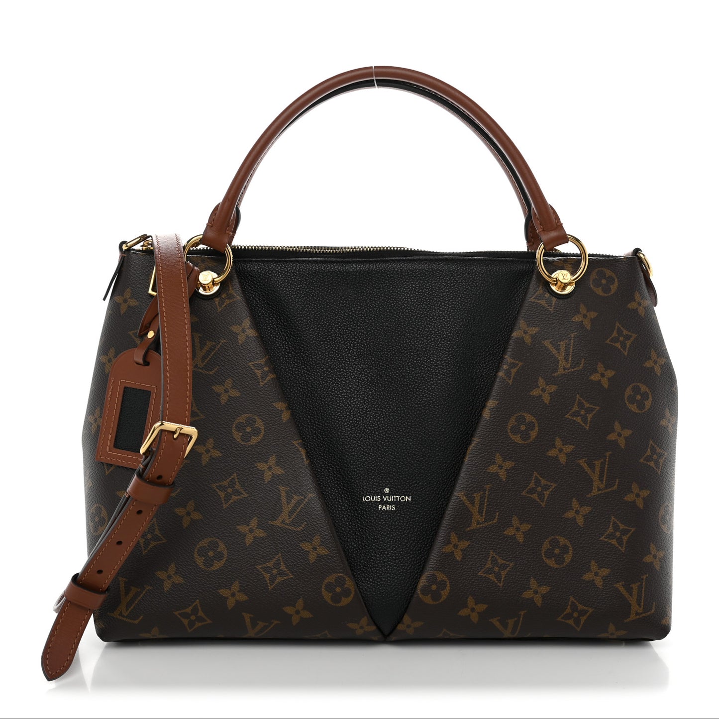 Monogram V Tote MM Black