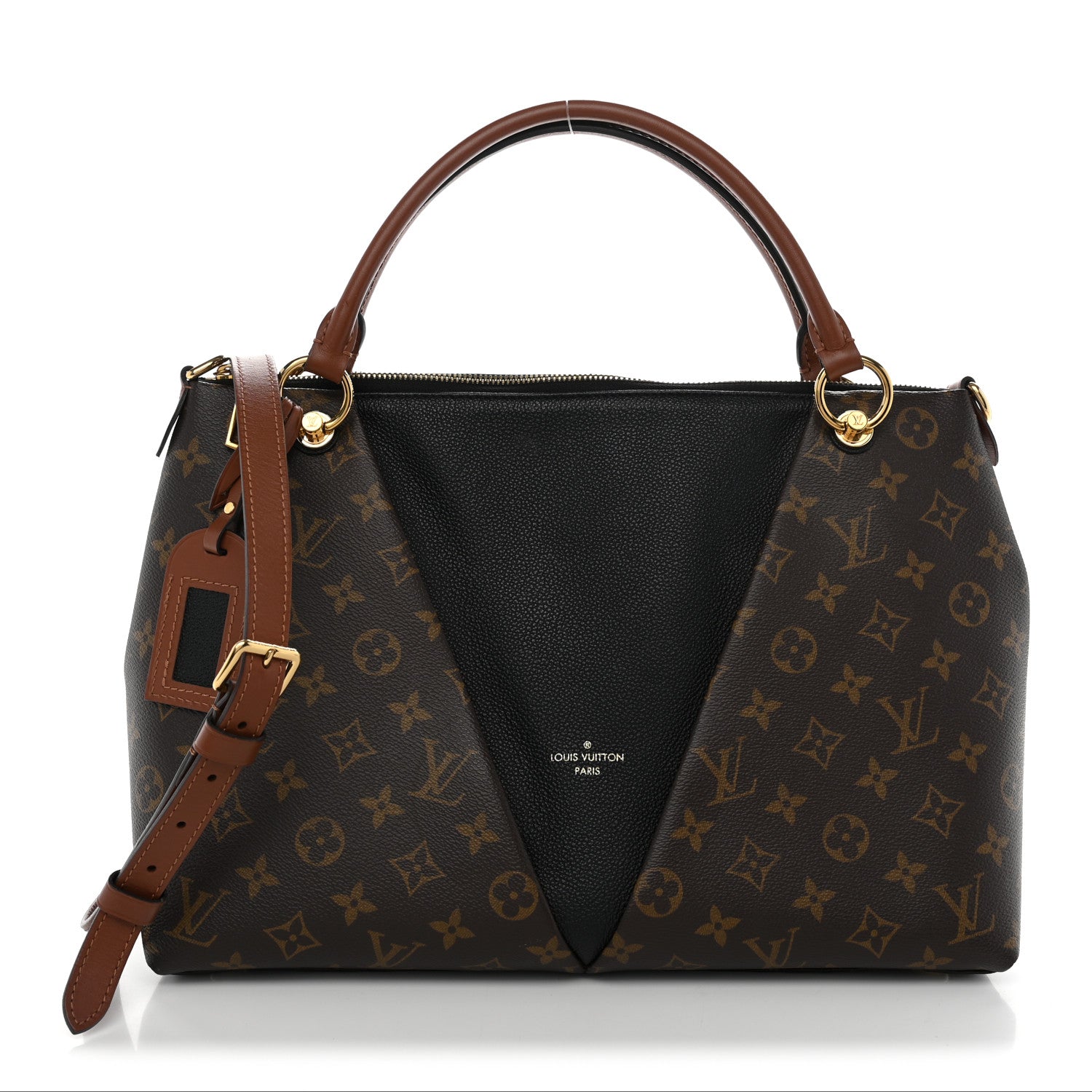 Louis Vuitton Monogram V Tote MM Black 1 of 10
