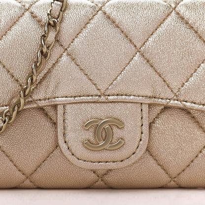 Chanel Metallic Lambskin Quilted Flap Chain Waist Bag Gold 11 of 12