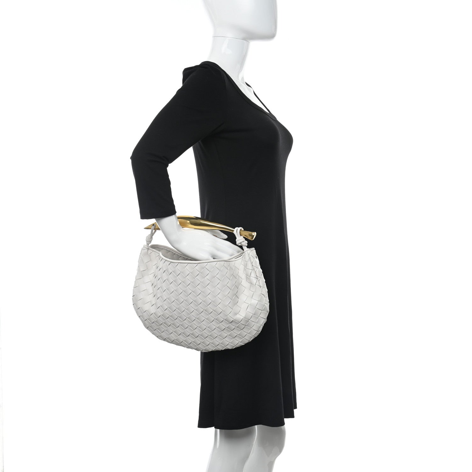Bottega Veneta Nappa Intrecciato Sardine Bag Chalk 2 of 9