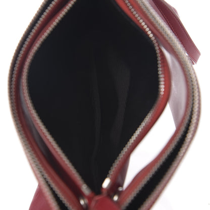 Celine Lambskin Small Trio Crossbody Bag Red 4 of 13