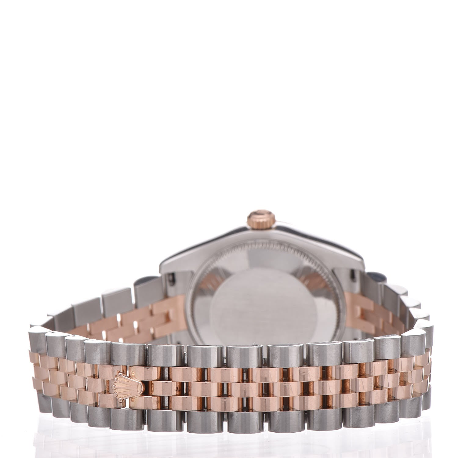 Rolex Stainless Steel 18K Everose Gold Diamond 31mm Oyster Perpetual Datejust Watch Silver 178271 4 of 7