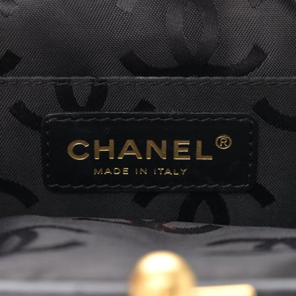 Chanel Satin Kisslock Evening Bag Black 6 of 10