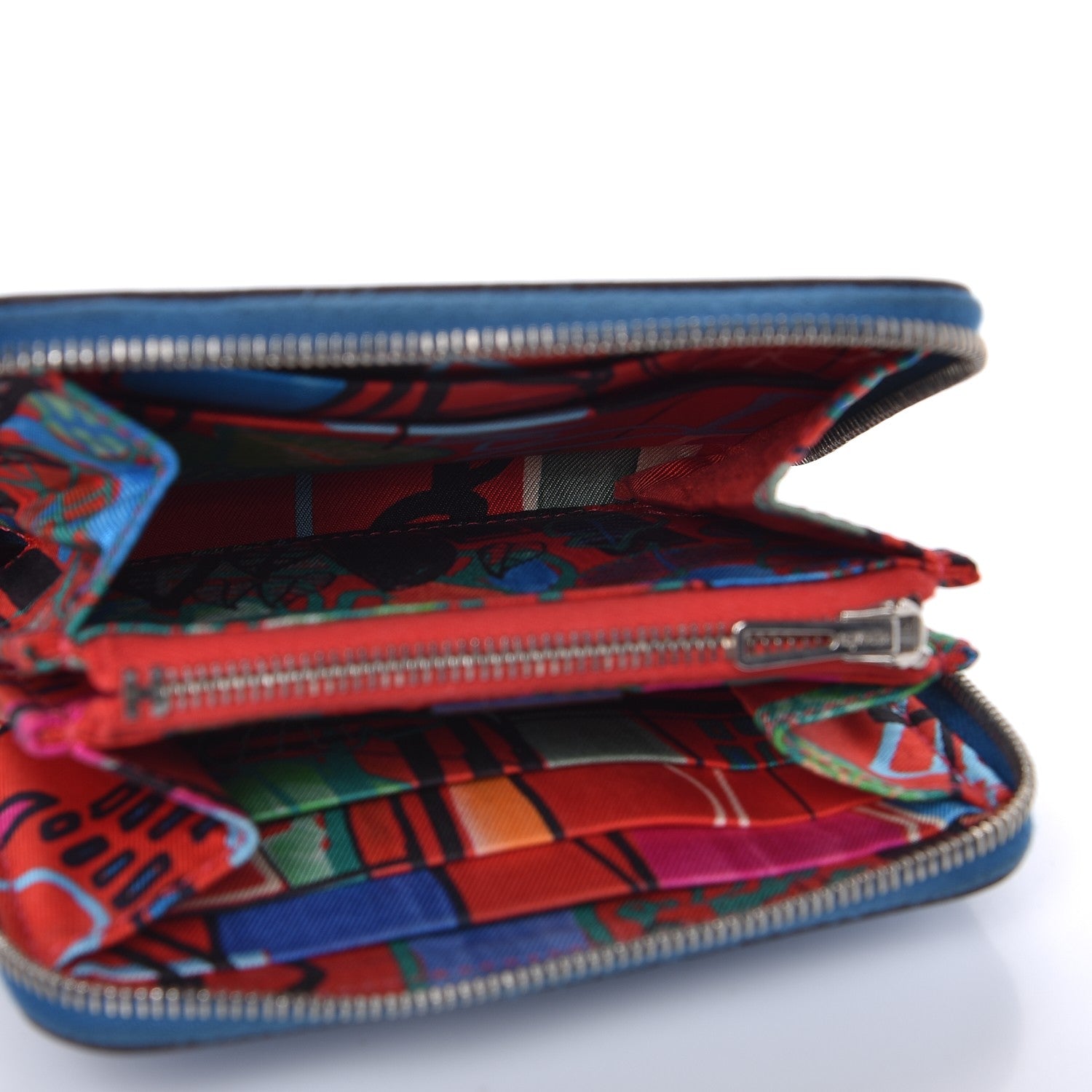 Hermes Epsom Silk'In Compact Wallet Mykonos Rouge Vif 5 of 10