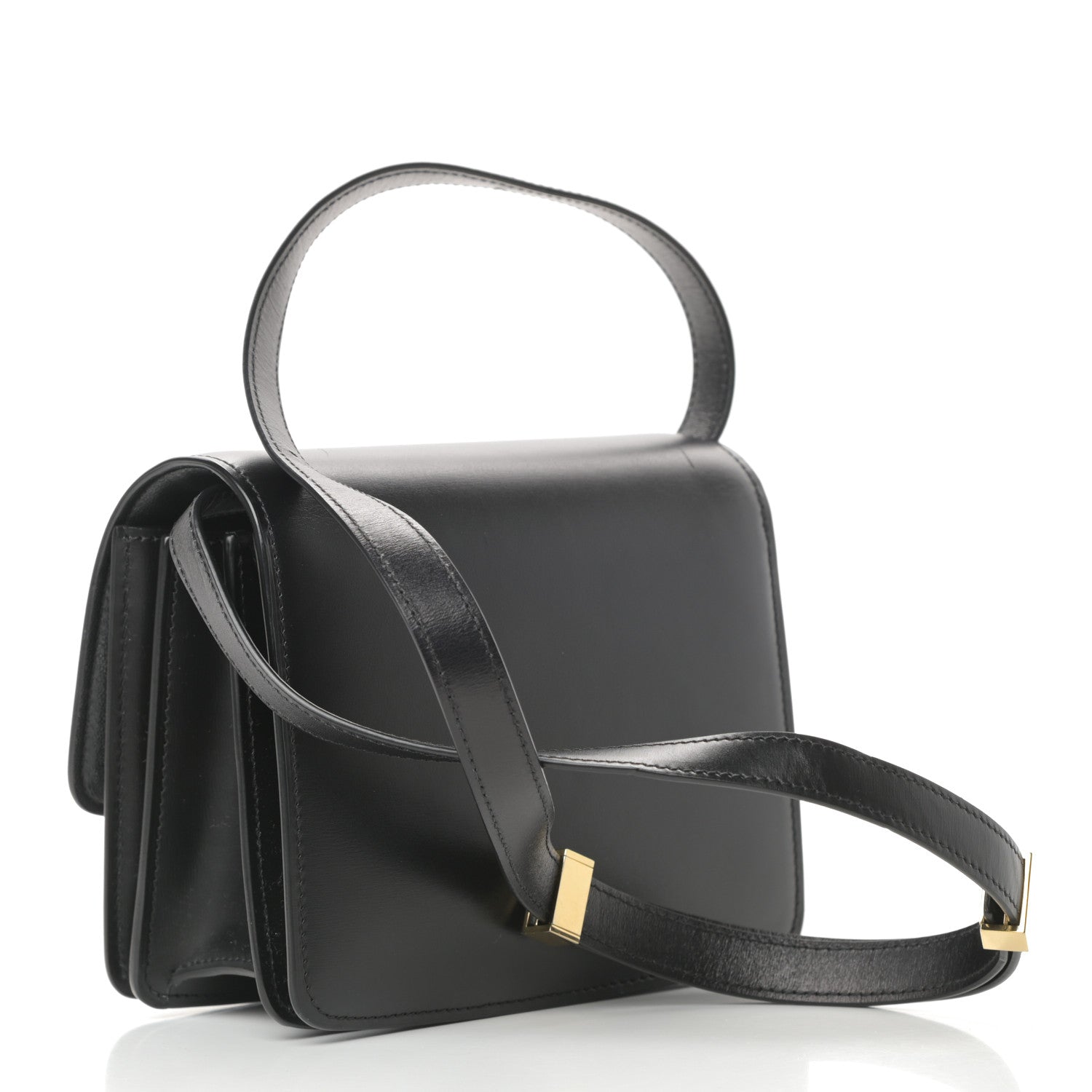 Celine Box Calfskin Small Classic Box Flap Bag Black 3 of 14