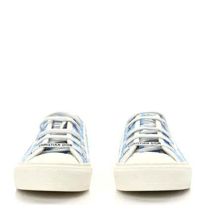 Christian Dior Canvas Oblique Walk'N'Dior Low Top Sneakers 39.5 Cornflower Blue 2 of 7