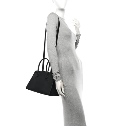 The Row Grained Calfskin Soft Margaux 10 Bag Black 2 of 10