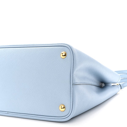 Prada Saffiano Cuir Bi-Color Medium Double Bag Astrale Giada 9 of 9