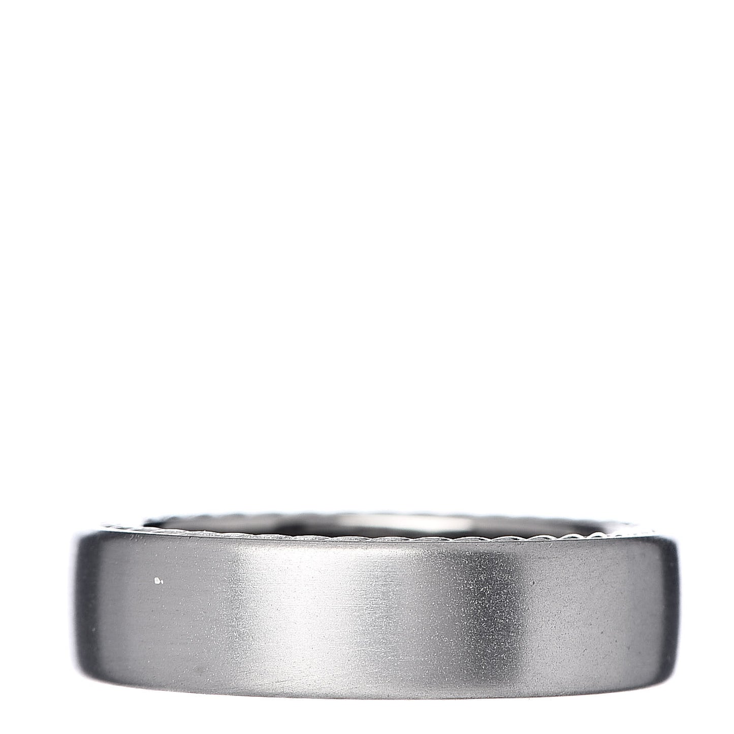 Titanium Sterling Silver 6mm Streamline Band Ring 60 9