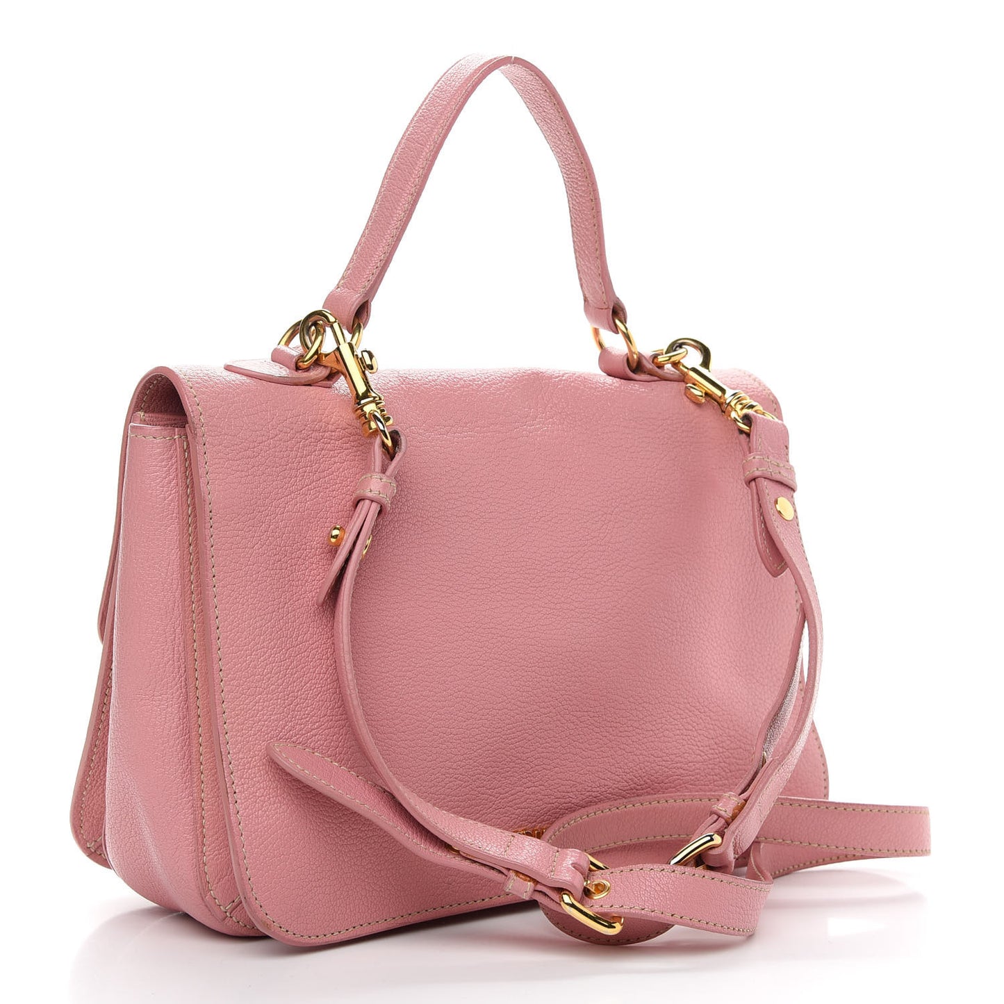Goatskin Madras Shopping Tote Rosa