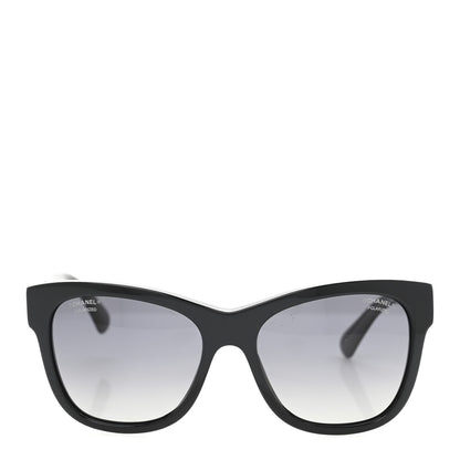Chanel Acetate Polarized Square CC Sunglasses 5380 Black 2 of 7