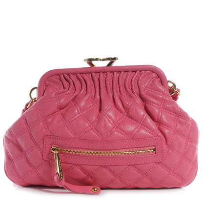 Marc Jacobs Leather Quilted Little Stam Bubble Pink 1 of 11